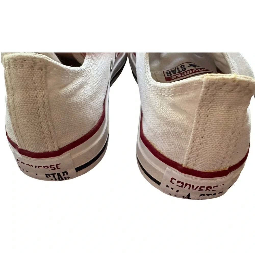 Converse Chuck Taylor All Star Kids White Canvas Low Top Sneakers Size 1